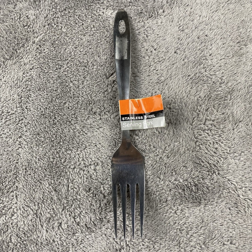 Stainless Steelโ Large Serving Fork Hanging Handle 9"